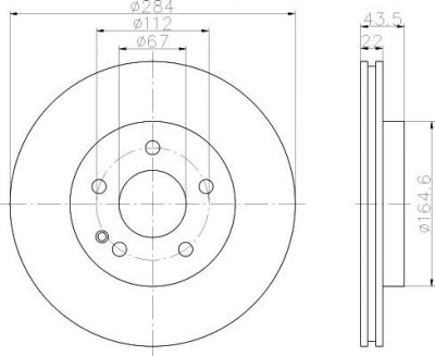 Textar 92059403 тормозной диск на MERCEDES-BENZ C-CLASS универсал (S202)