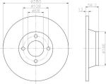 Textar 92060400 тормозной диск на AUDI 80 Avant (8C, B4)
