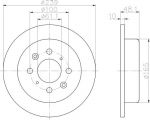 Textar 92060800 тормозной диск на HONDA CONCERTO седан (HWW)