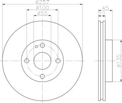 Textar 92061600 тормозной диск на MAZDA 323 C IV (BG)