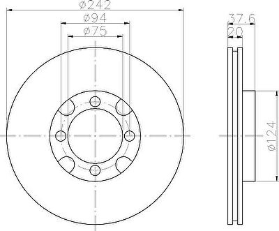 Textar 92061800 тормозной диск на MAZDA 626 III Hatchback (GD)