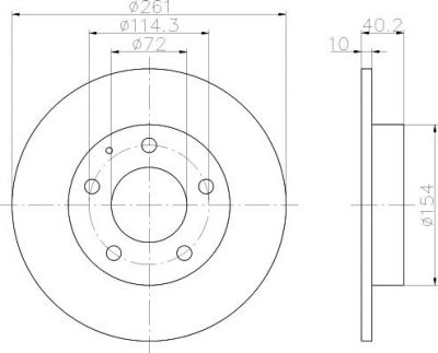 Textar 92062100 тормозной диск на MAZDA 626 V Hatchback (GF)