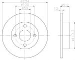 Textar 92063300 тормозной диск на NISSAN MICRA II (K11)