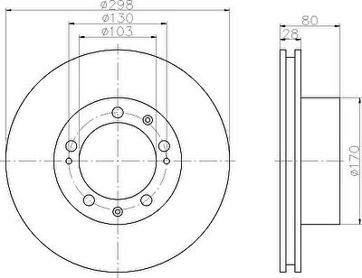 Textar 92064607 тормозной диск на PORSCHE 911 Speedster (964)