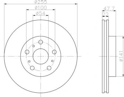 Textar 92065800 тормозной диск на TOYOTA CAMRY Station Wagon (_V2_)