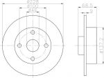 Textar 92066100 тормозной диск на VOLVO 480 E