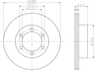 Textar 92076300 тормозной диск на TOYOTA HILUX II пикап (LN8_, RN5_, LN6_, YN6_, YN5_, LN5_, RN6_)
