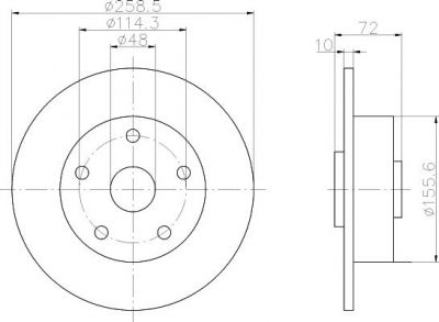 Textar 92078800 тормозной диск на MAZDA 626 III Hatchback (GD)