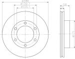 Textar 92080500 тормозной диск на TOYOTA LAND CRUISER 80 (_J8_)