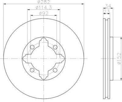Textar 92081600 тормозной диск на ROVER 600 (RH)