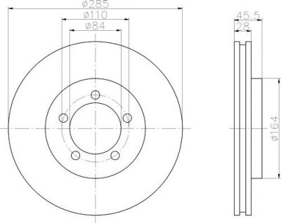 Textar 92093400 тормозной диск на TOYOTA HIACE III фургон (YH7_, LH6_, LH7_, LH5_, YH5_, YH6_)