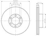 Textar 92097700 тормозной диск на OPEL MOVANO Combi (J9)