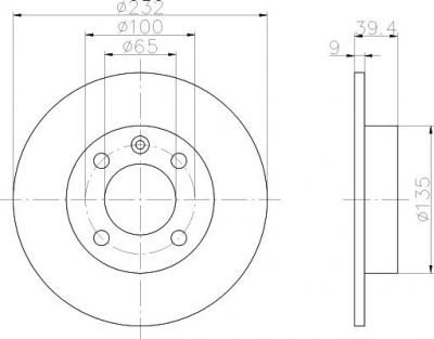 Textar 92098203 тормозной диск на VW POLO CLASSIC (6KV2)
