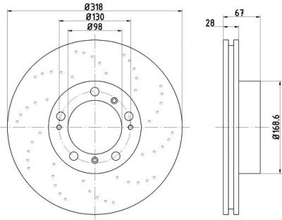 Textar 92100003 тормозной диск на PORSCHE 911 (996)