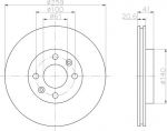 Textar 92100903 тормозной диск на RENAULT TWINGO II (CN0_)