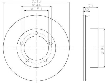 Textar 92108103 тормозной диск на TOYOTA LAND CRUISER 100 (FZJ1_, UZJ1_)
