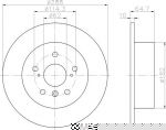 Textar 92117000 тормозной диск на TOYOTA HIGHLANDER (_MCU2_, _ACU2_)