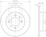 Textar 92117103 тормозной диск на HYUNDAI LANTRA I (J-1)