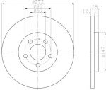 Textar 92118203 тормозной диск на PEUGEOT 807 (E)