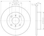 Textar 92128700 тормозной диск на NISSAN PRIMERA Traveller (WP11)
