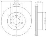 Textar 92144900 тормозной диск на OPEL OMEGA B (25_, 26_, 27_)