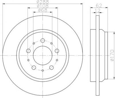 Textar 92149203 тормозной диск на VOLVO V70 I (LV)