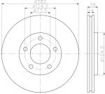 Textar 92153100 тормозной диск на DODGE GRAND CARAVAN Mini Passenger Van