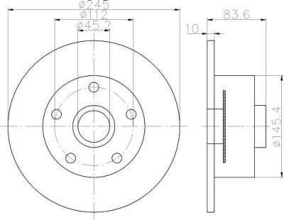 Textar 92154303 тормозной диск на AUDI A4 Avant (8D5, B5)