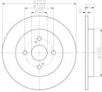 Textar 92156300 тормозной диск на TOYOTA RACTIS (SCP10_, NCP10_)
