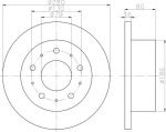 Textar 92157500 тормозной диск на FIAT DUCATO c бортовой платформой/ходовая часть (250, 290)