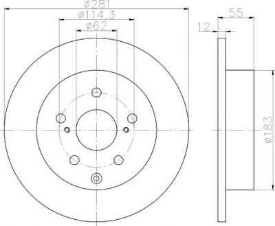 Textar 92162100 тормозной диск на TOYOTA RAV 4 IV (WWA4_, AVA4_, ZSA4_, ALA4_)