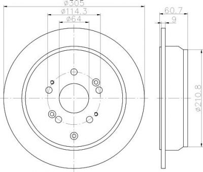 Textar 92162503 тормозной диск на HONDA CR-V II (RD_)