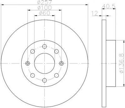 Textar 92164603 тормозной диск на OPEL CORSA D