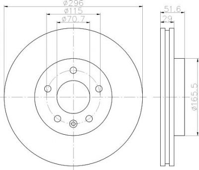 TEXTAR Тоpмозной диск Brake discs passenger car (92165400)