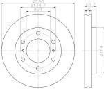 Textar 92167100 тормозной диск на MITSUBISHI PAJERO IV (V8_W, V9_W)