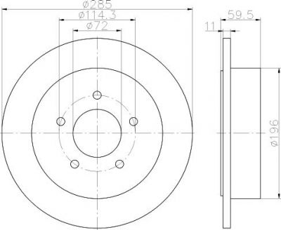 Textar 92169403 тормозной диск на JEEP GRAND CHEROKEE I (ZJ)