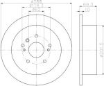 Textar 92171603 тормозной диск на LEXUS RX (MHU3_, GSU3_, MCU3_)
