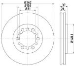 Textar 92172703 тормозной диск на NISSAN CABSTAR