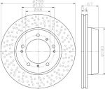 Textar 92176703 тормозной диск на PORSCHE BOXSTER (987)