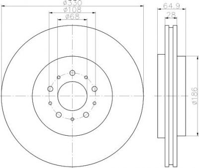 Textar 92178303 тормозной диск на VOLVO V70 II (SW)