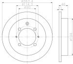 Textar 92179903 тормозной диск на HYUNDAI SONATA II (Y-2)