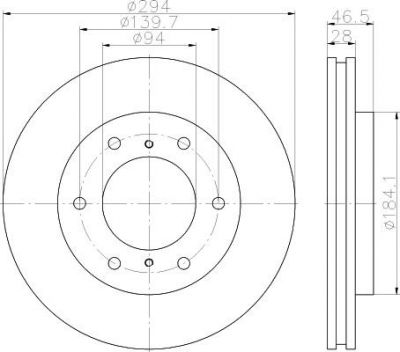 Textar 92180203 тормозной диск на MITSUBISHI PAJERO SPORT II (KH_, KG_)