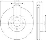 Textar 92180303 тормозной диск на TOYOTA MATRIX (ZZE13_)