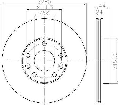 Textar 92195503 тормозной диск на RENAULT MEGANE III Наклонная задняя часть (BZ0_)