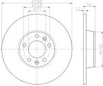 Textar 92195803 тормозной диск на PEUGEOT 407 купе (6C_)
