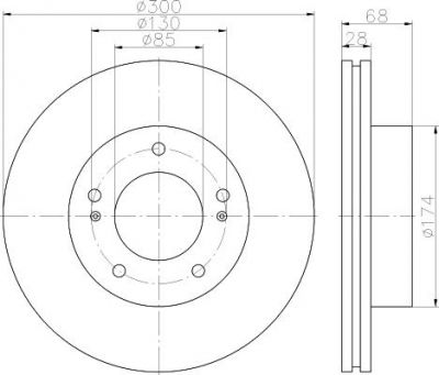Textar 92203003 тормозной диск на SSANGYONG RODIUS