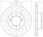 Textar 92218910 тормозной диск на PORSCHE 911 (991)