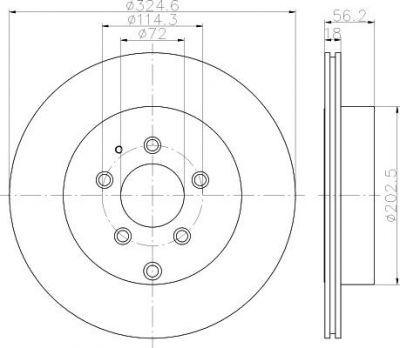 Textar 92223603 тормозной диск на MAZDA CX-7 (ER)
