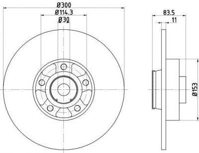 Textar 92233103 тормозной диск на RENAULT LAGUNA III (BT0/1)