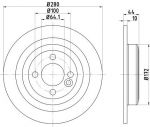 Textar 92234003 тормозной диск на MINI MINI Roadster (R59)